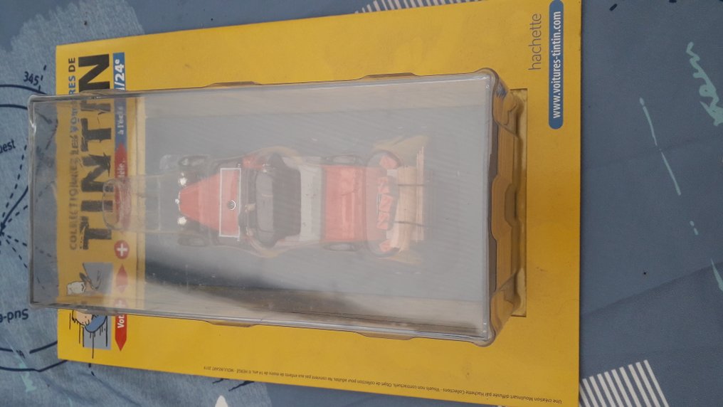 Tintin Hergé Moulinsart Hachette La 201 Cabriolet Nr 56 Dupont Dupond "Au pays de l'Or noir" 1/24ème - Tintin #1.0