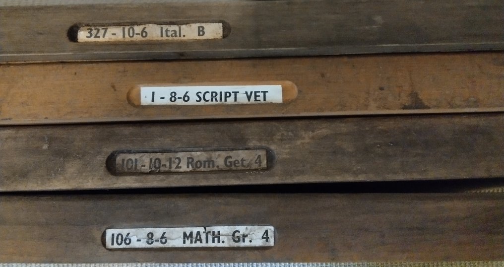 Printing blocks (4) - Letterbox - Belgium #1.0