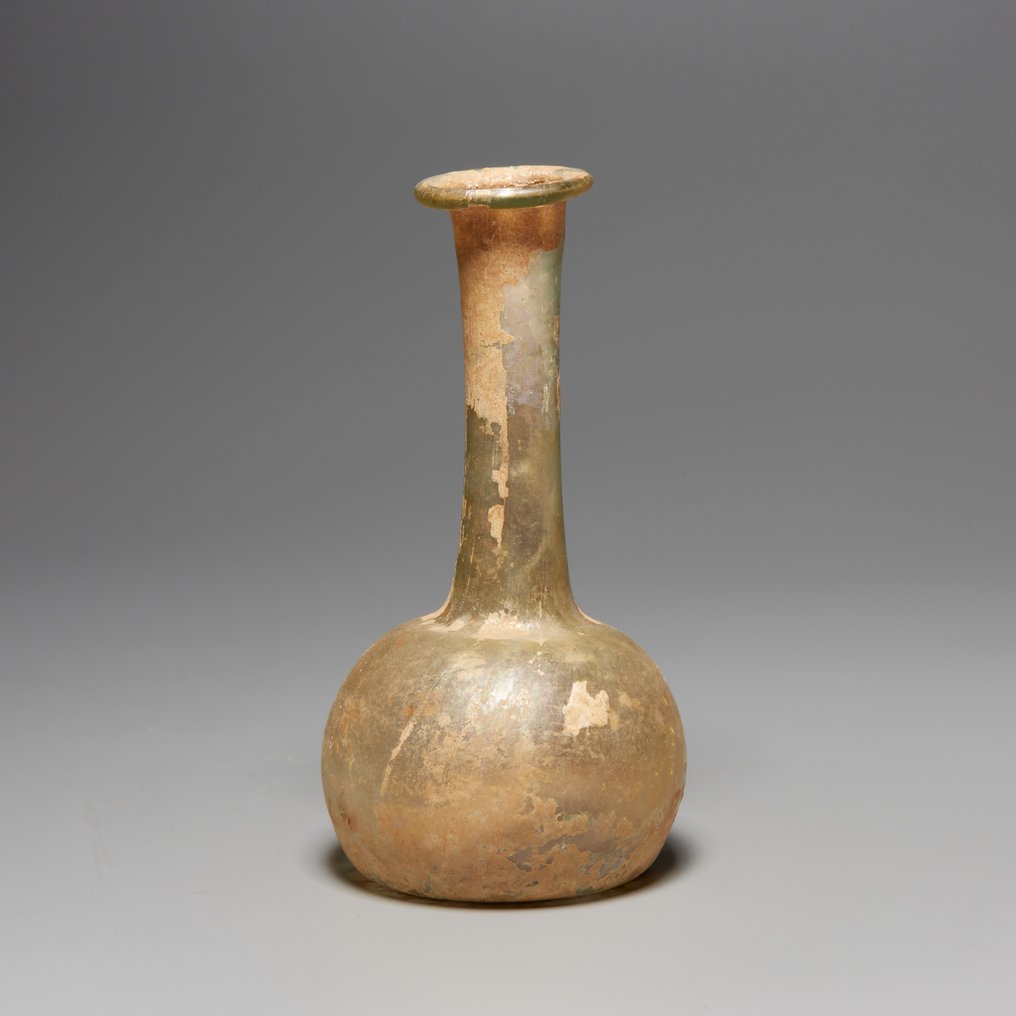 Αρχαία Ρωμαϊκή Γυαλί Φιάλη. 3ος αιώνας μ.Χ. ύψος 8,2 εκ. #1.0