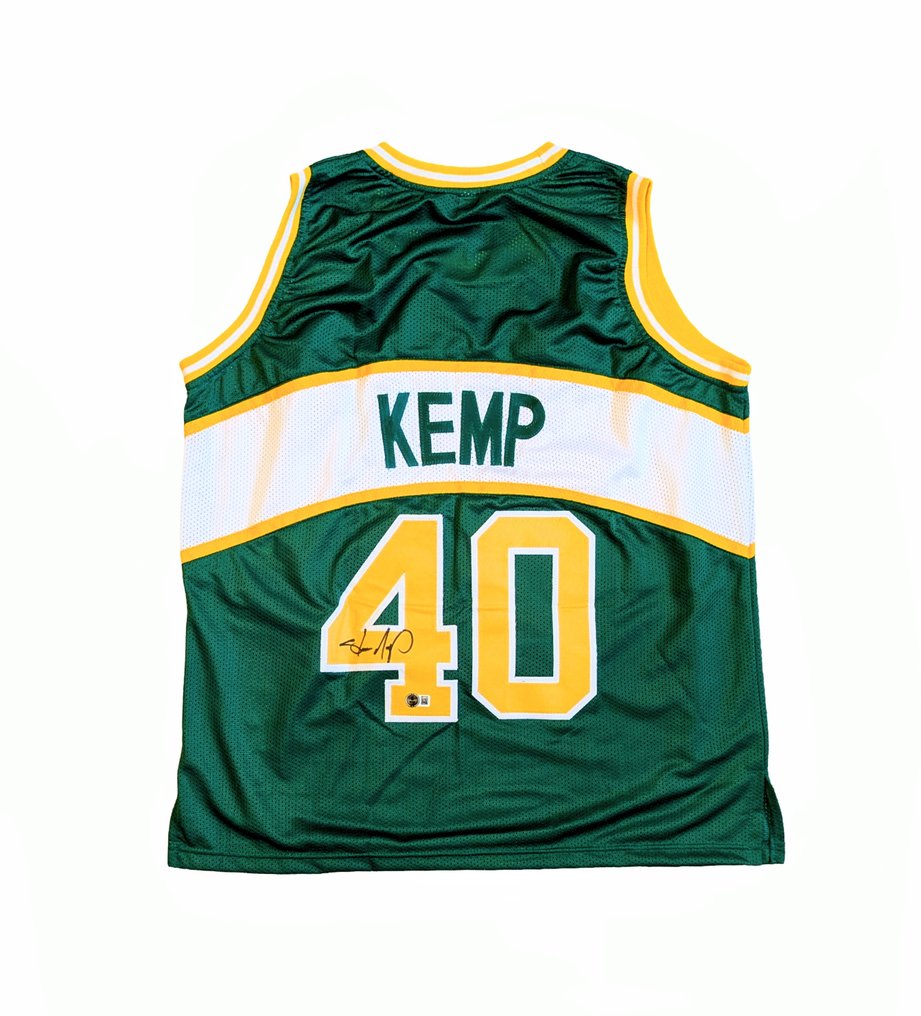 NBA - Shawn Kemp - Signed custom basketball jersey - Beckett verified autograph #1.0
