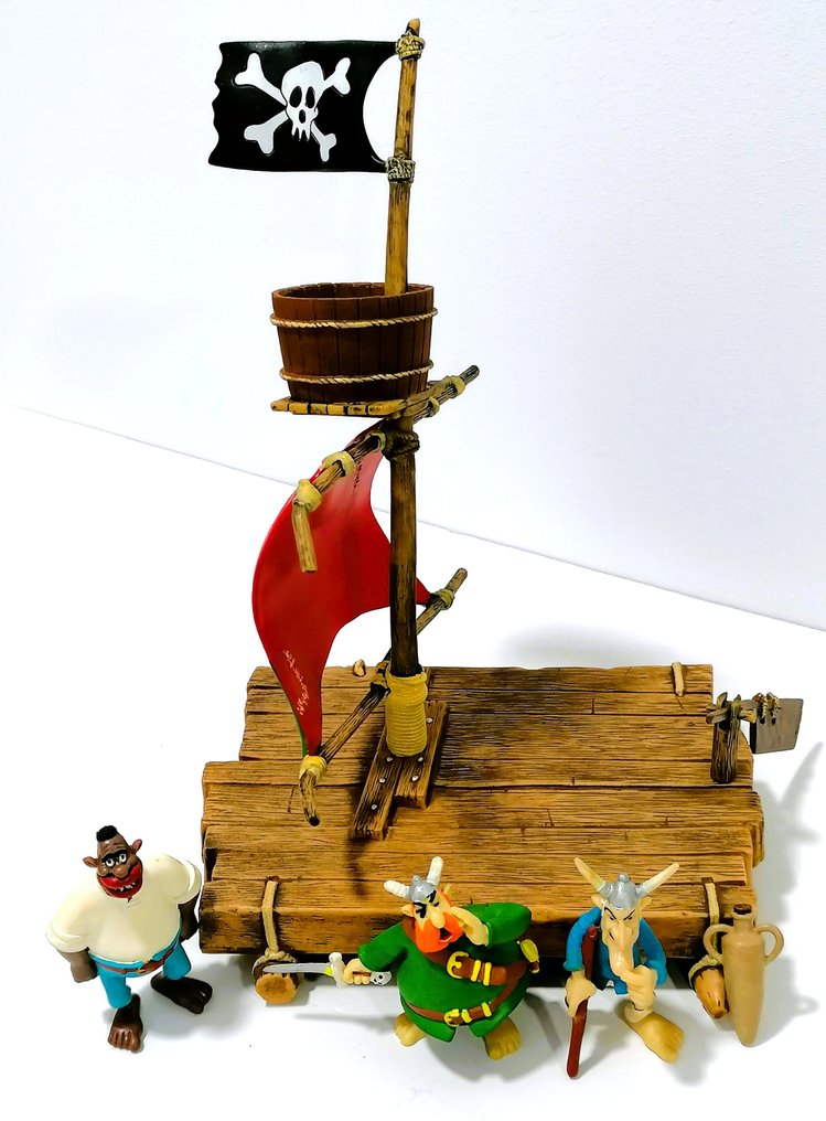 Astérix - – Plastoy 2002 – Diorama “Le Radeau des Pirates” – État Collectors #1.0
