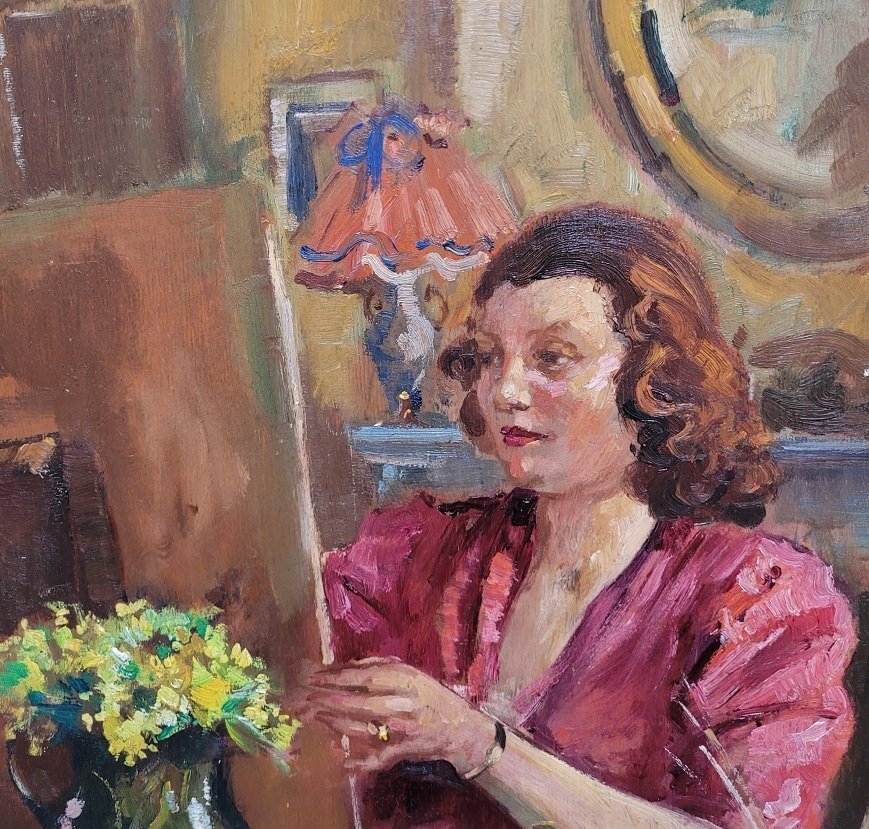 Jules Rambo (1896-1974) - Kunstenares aan het werk #2.1