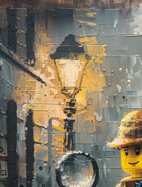 Shayer - LEGO Detective Sherlock Holmes - XL - 60x80cm - 1/1 Limited Edition #2.1