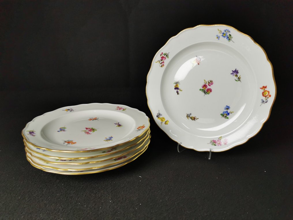 Meissen - 盘子 (6) - 瓷 #1.0