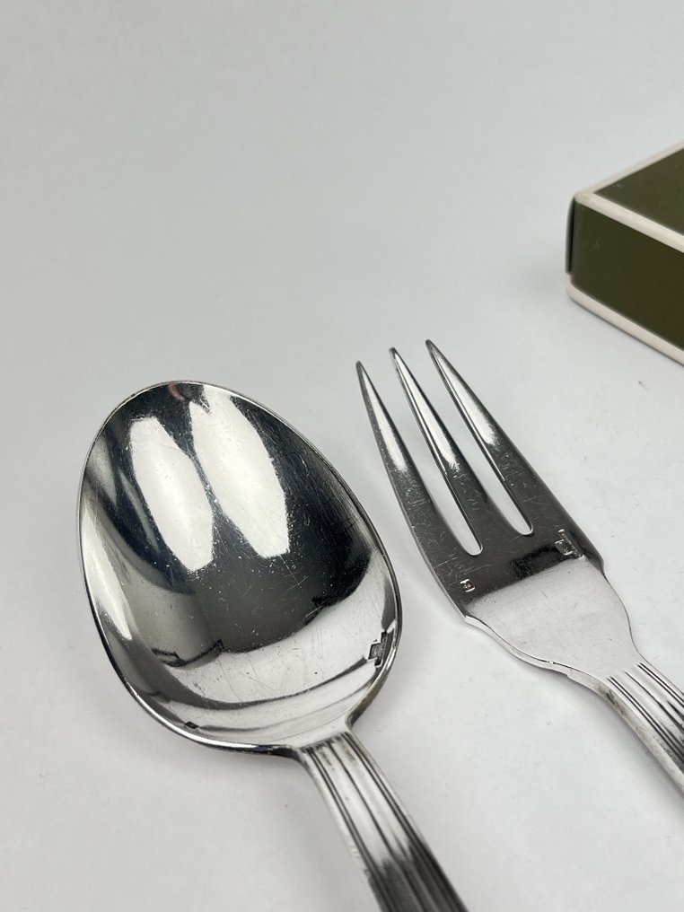 Christofle - Salad servers (2) - Silverplated - 1960-1970 #2.1