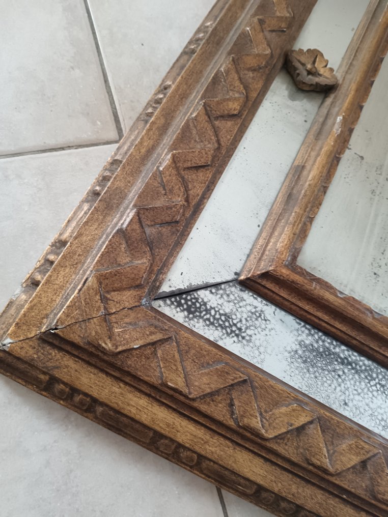 Fali tükör  - Fa - Régi sétáló #4.3