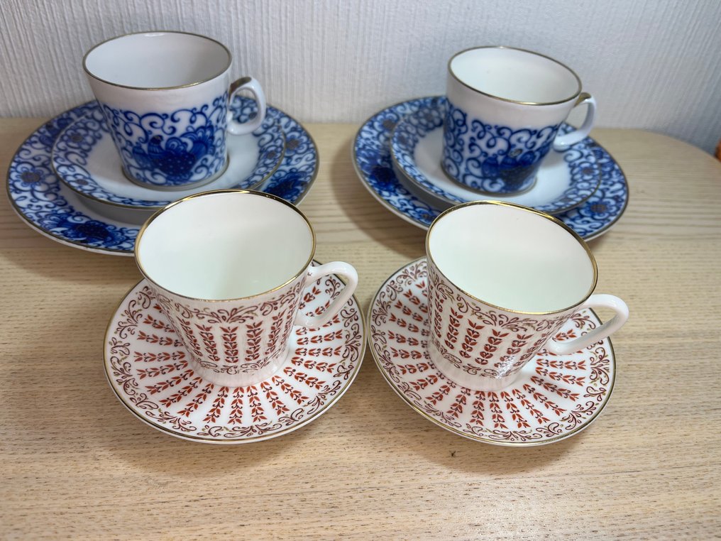 Lomonosov Imperial Porcelain Factory - Coffee set (10) - hard-paste - USSR period #1.0