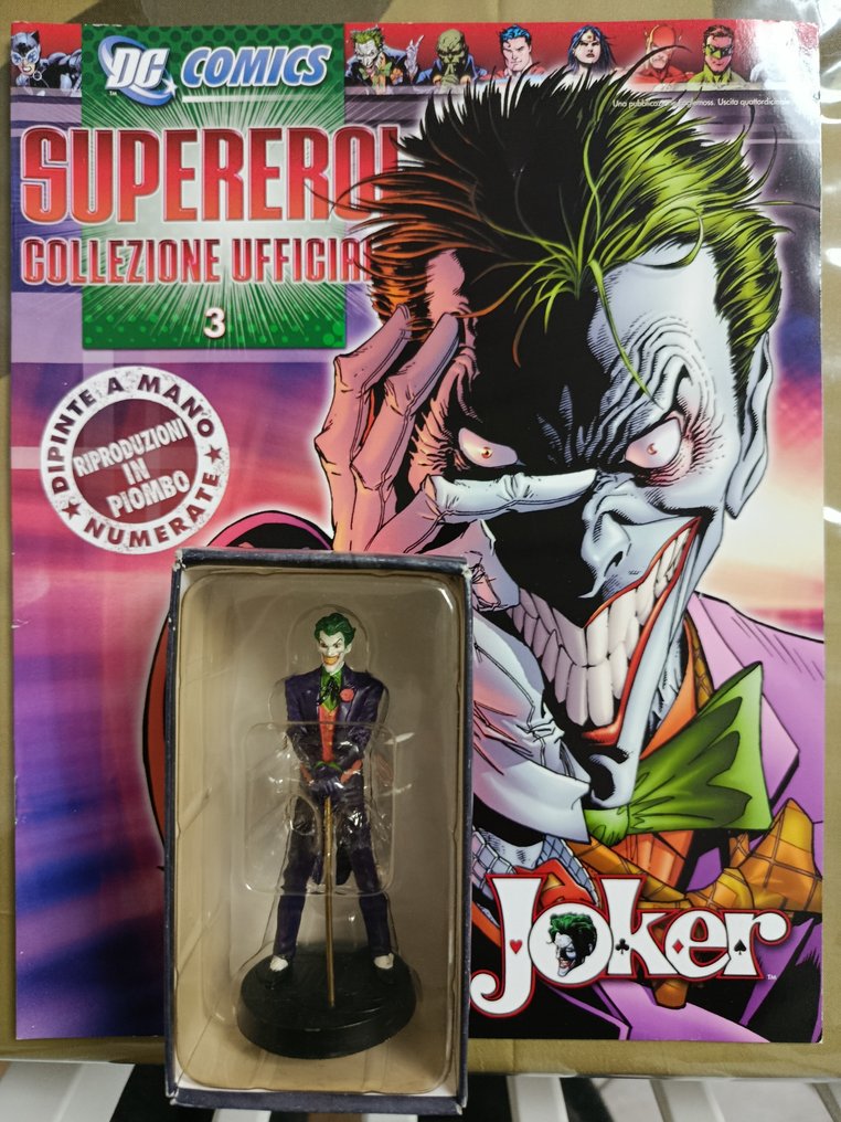 DC Comics - Bob Kane Bill Finger Jerry Siegel Joe Shuster Jerry Robinson John Broome Robert Kanigher Carmine - Statuetta - Supereroi Collezione Ufficiale  (9) - Piombo, Plastica #2.1