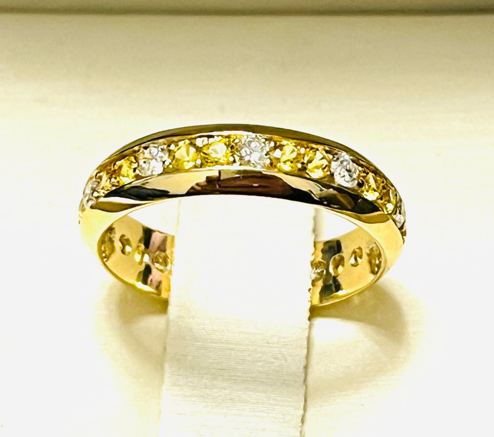 戒指 - 14K包金 黄金 -  3.00ct. tw. 混合宝石 - 钻石 #4.3