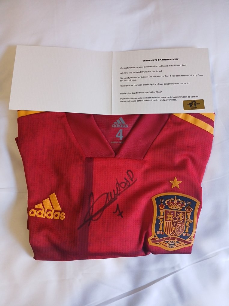 Selección Española - 意大利 - 西班牙 2021年10月6日 比赛问题 - Yeremy Pino - 2021 - 足球衫 #3.2