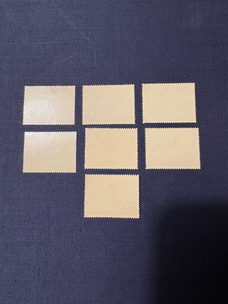 Austria 1950/1953 - Airmail series mint never hinged - 967 - 973 #1.0