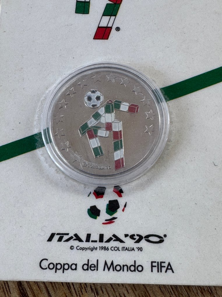 Official Italia '90 FIFA World Cup Commemorative Medal – "Ciao" Mascot - Football World Championships - 1990 - Coin  #1.0