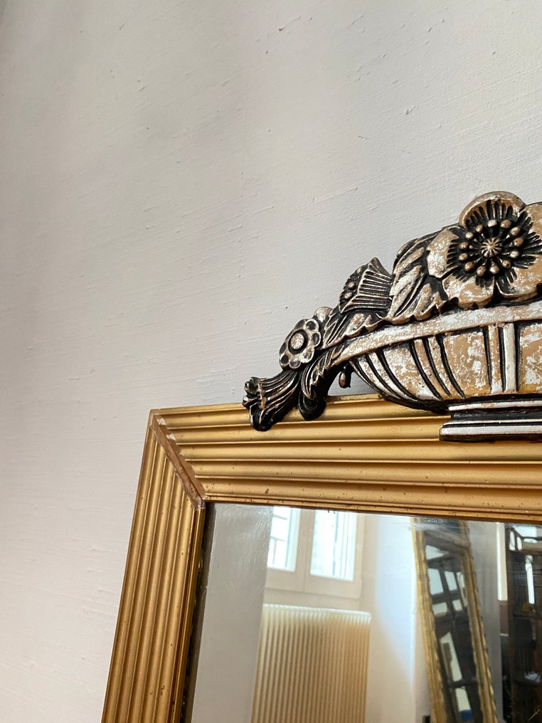 镜子  - 玻璃, 木 - Art déco 法国 - 105厘米 #3.2