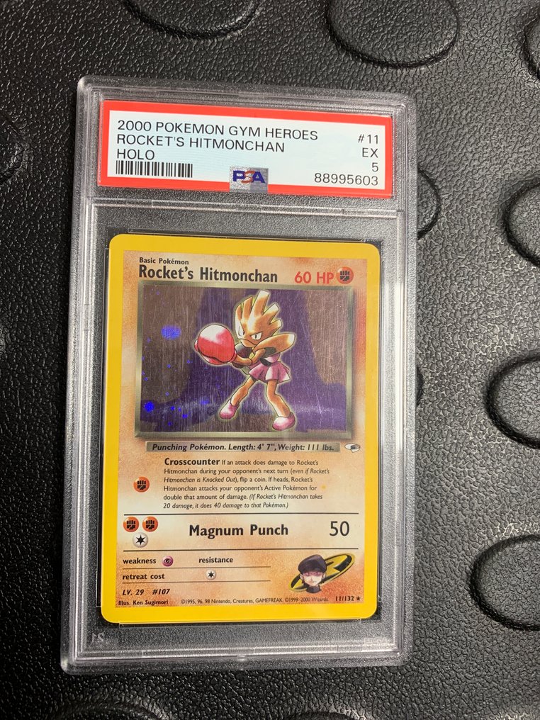 Pokémon - 1 Graded card - Hitmonchan #11 - PSA 5 - WOTC #1.0