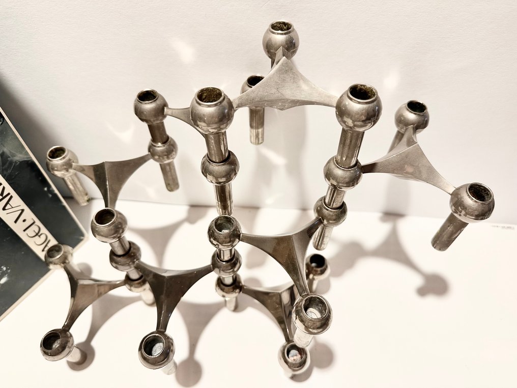 Nagel Konzept - Werner Stoff - 烛台 第 22 节 (8) - 铬 - + 6 免费蜡烛 #4.3