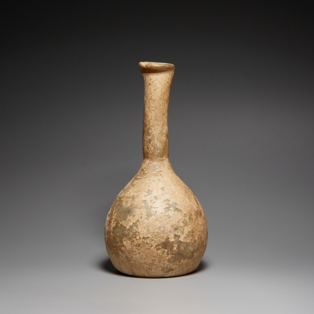 Αρχαία Ρωμαϊκή Γυαλί Flask. 3ος αιώνας μ.Χ. Ύψος 15,5 εκ. #3.2