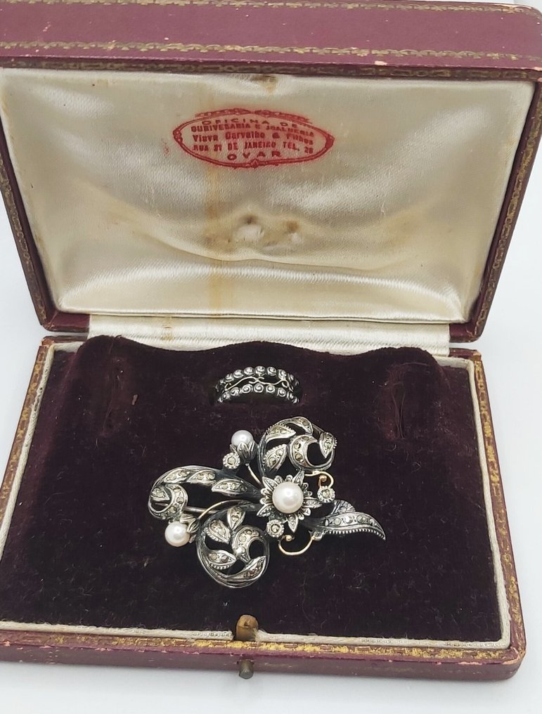 没有保留价 - 2件套珠宝 - 19.2克拉 黄金 #3.2