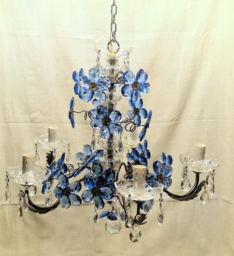 Lampadario - Vetro di Murano e Ferro Battuto #1.0