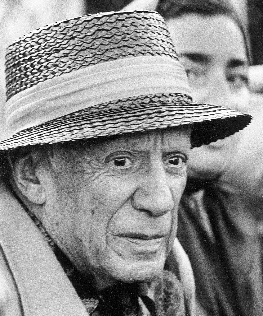 Hubertus Hierl (1940) - Pablo Picasso während eines Stierkampfes in Fréjus (7.8.1966) #2.1