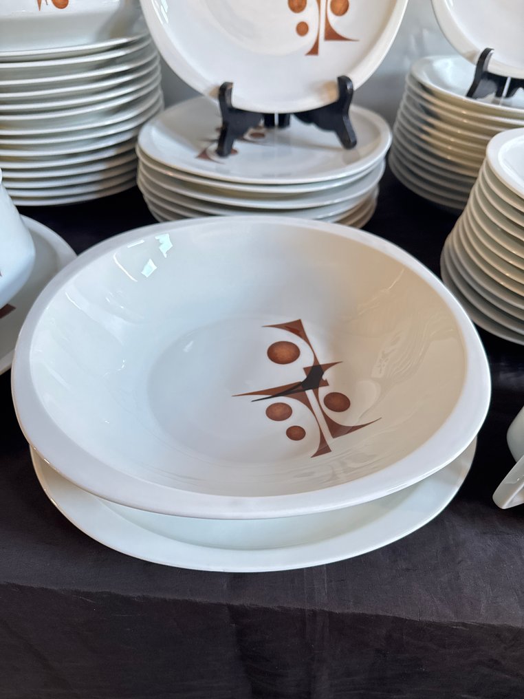 Exclusivité Porcelaine de SOLOGNE - Σετ δείπνου για 12 άτομα (56) - Πορσελάνη - Αποκλειστική πορσελάνη #2.1