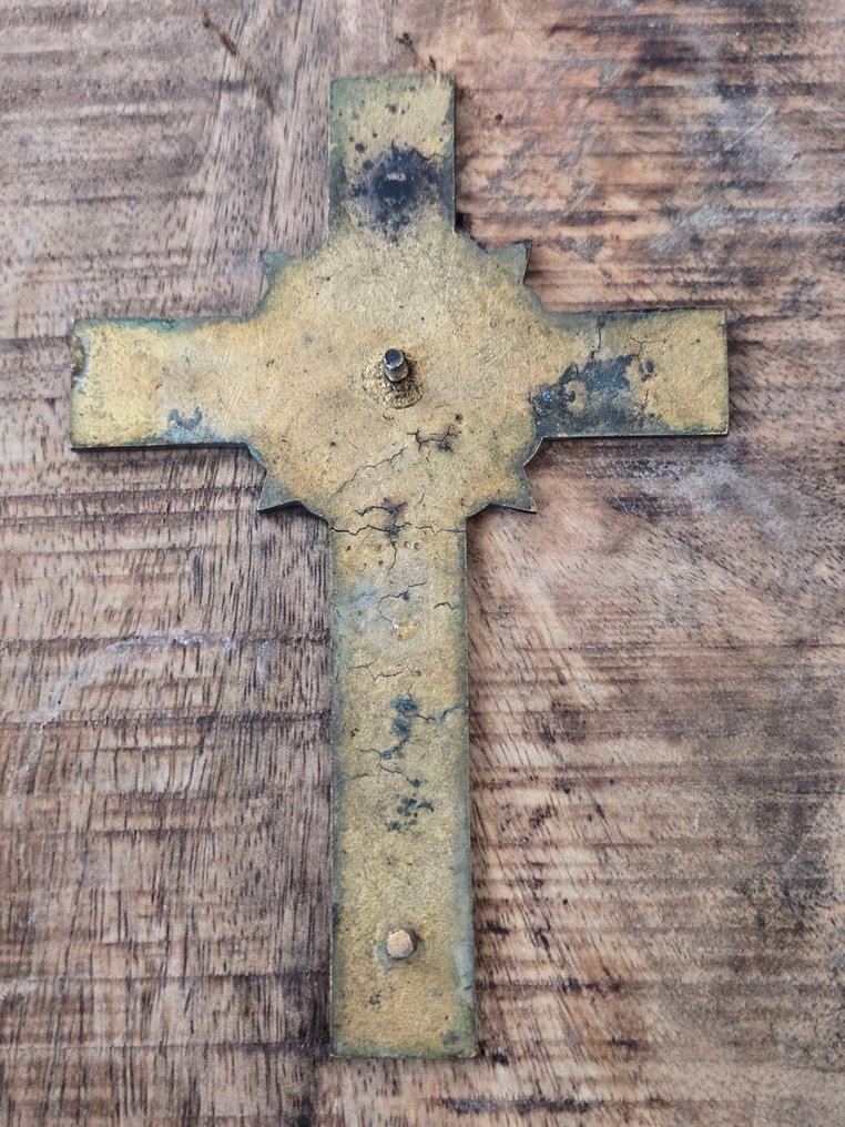 Αντίκες Εσταυρωμένος - Μπρούντζος - 1850-1900 - Font Cloisonne #2.1