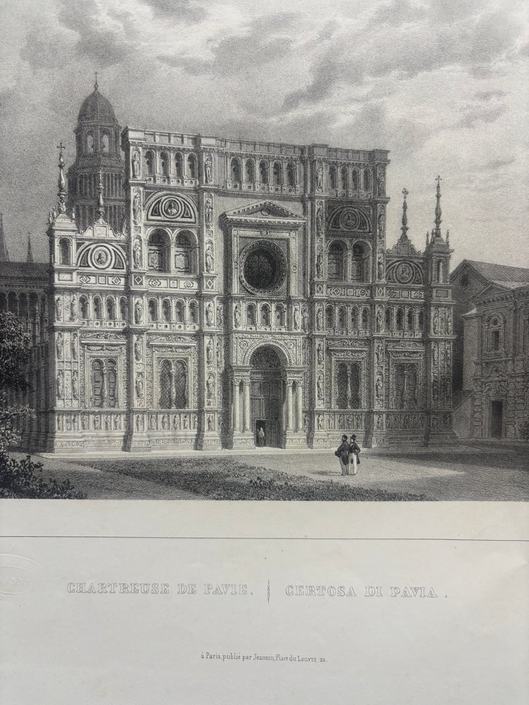France - Pavia; Isidor L. Deroy - Certosa di Pavia - 1821-1850 #4.3