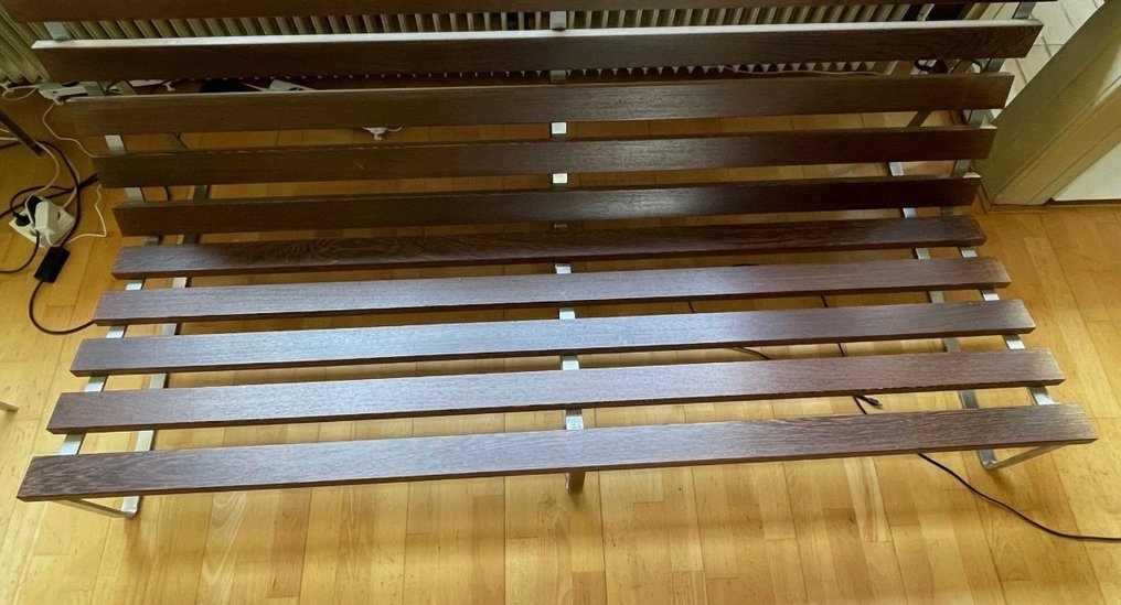 Artifort - Kho Liang Ie - 板凳 - 金属, 硬木, 皮革 #4.3