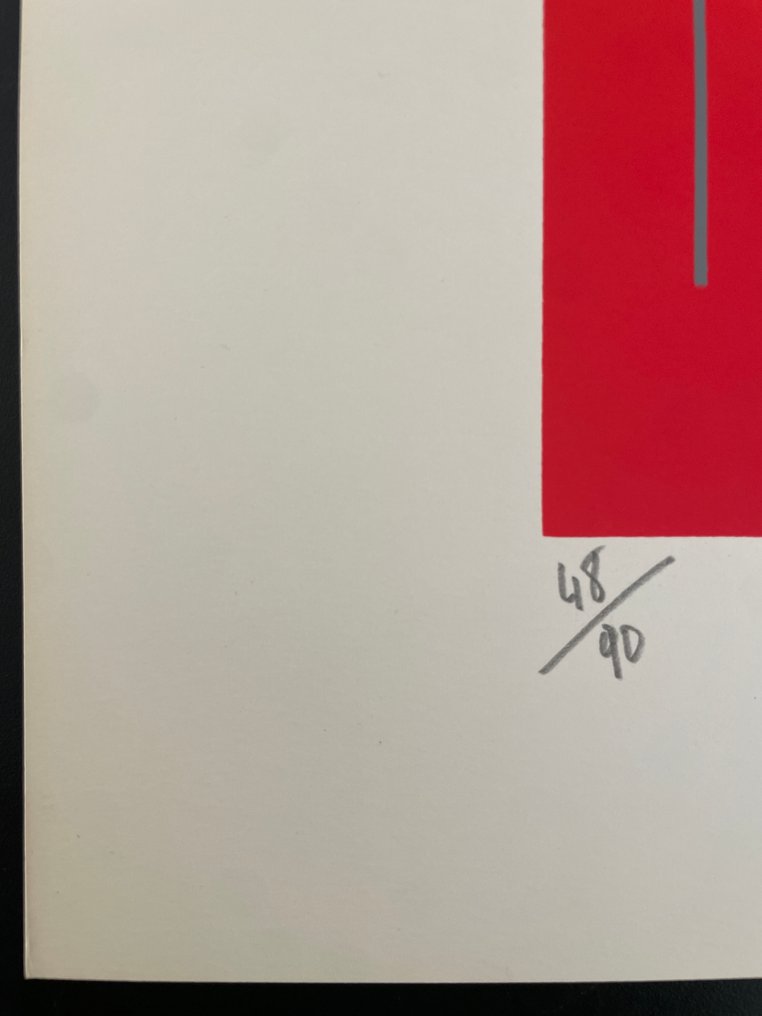 Luc Peire - Senza titolo (composizione astratta) #3.2