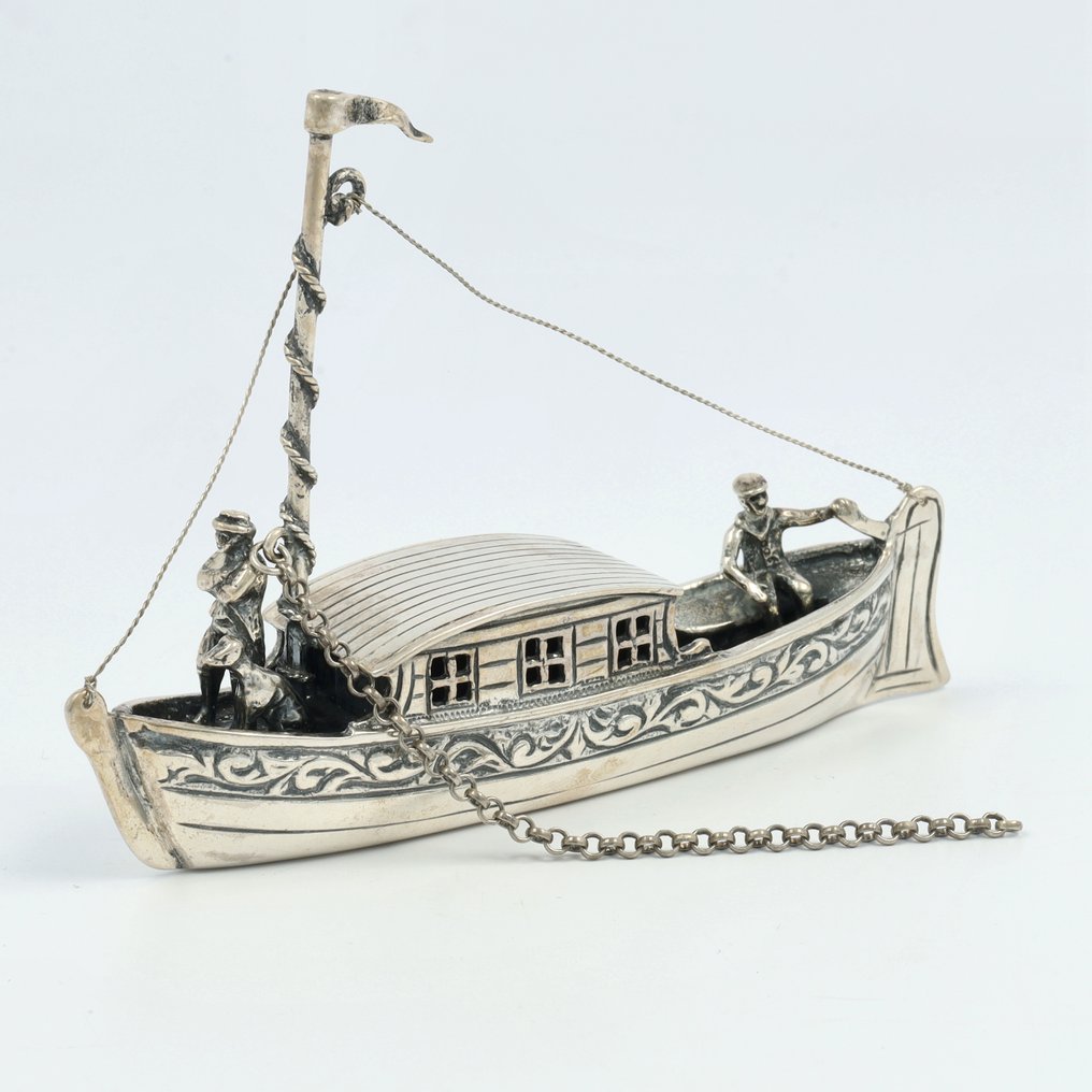 Trekschuit - NO RESERVE - Figura in miniatura - .925 argento #1.0