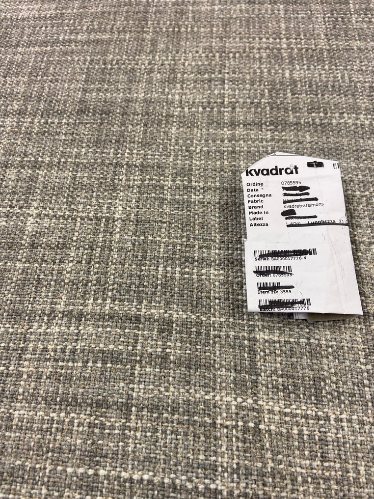 Highly prized! KVADRAT woven fabric in shades of cream and gray. - Textile  - 450 cm - 140 cm #1.0
