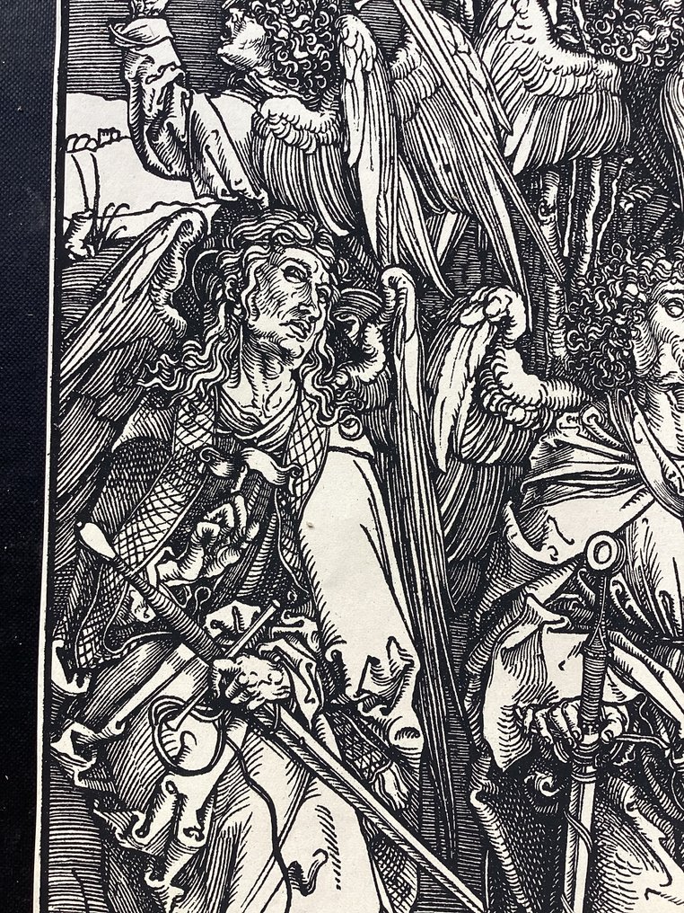 Albrecht Durer (1471-1528), after - The Apocalypse: Four angels holding back the winds, and the marking of the elect #3.2