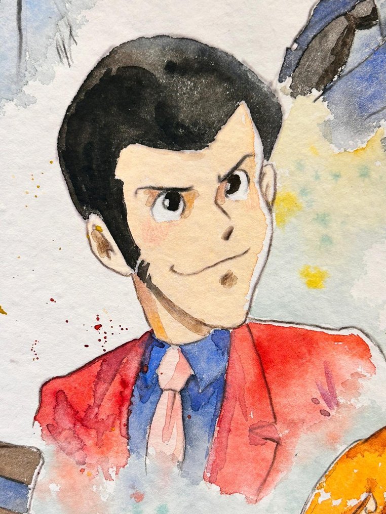 Davide Zanella - 1 Original colour drawing - Lupin Terzo - La Banda al Completo - Lupin The Third - 2025 #1.0