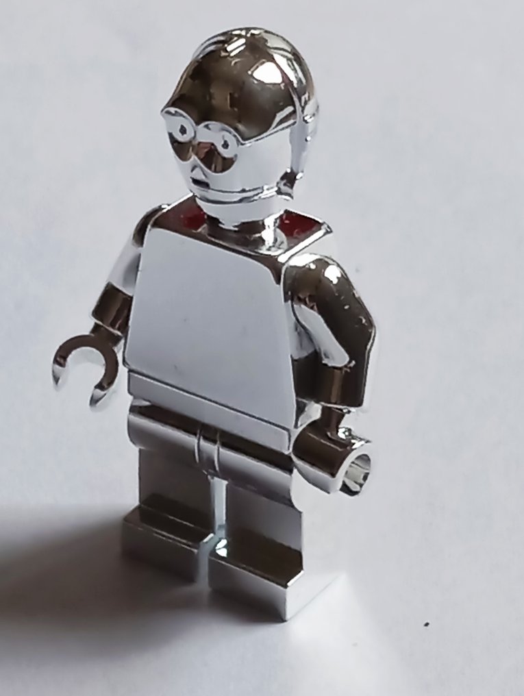 Lego Minifigur - NEW 5x minifigures C-3PO Lego custom chrome silver - nowa - Minifigurer - NEW 5x minifigures C-3PO Lego custom chrome silver - nowa #1.0