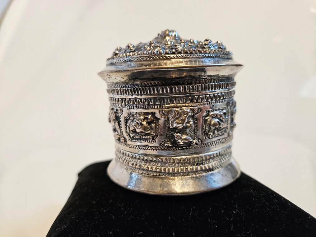 Scatola (2) - scatola di sigarette - Argento - Beteldoos | Shan-staten #2.1