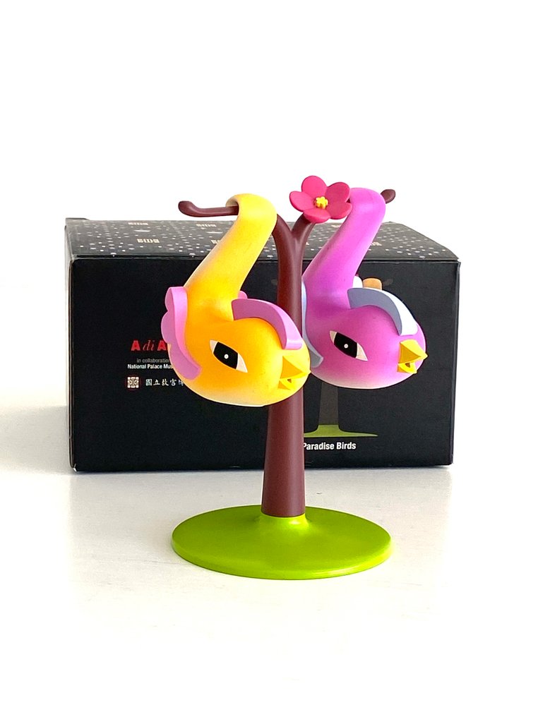 Alessi - S. Giovannoni - 盐和胡椒瓶 (3) - 天堂鸟 - 树脂 - 手工装饰 #1.0