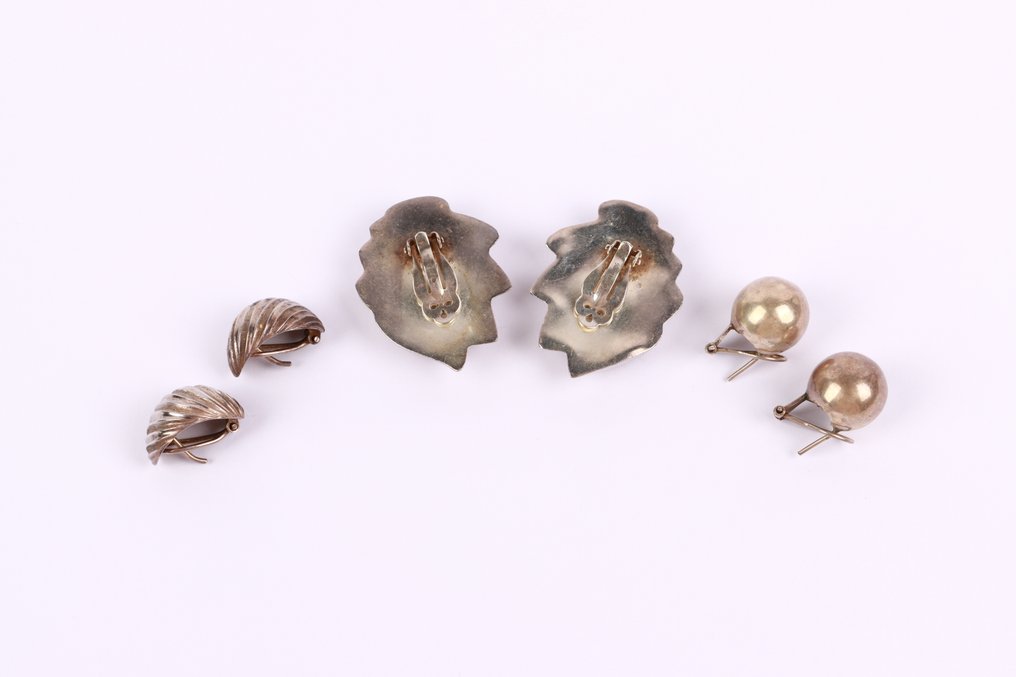 沒有保留價 - 耳環 銀 - 三组陈述 #4.3