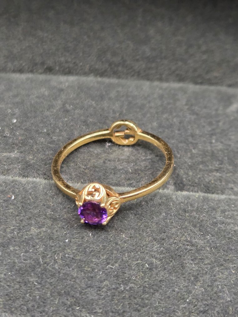 Zonder Minimumprijs - Gucci - Ring - 18 karaat Geel goud - 0.22ct. tw. #1.0