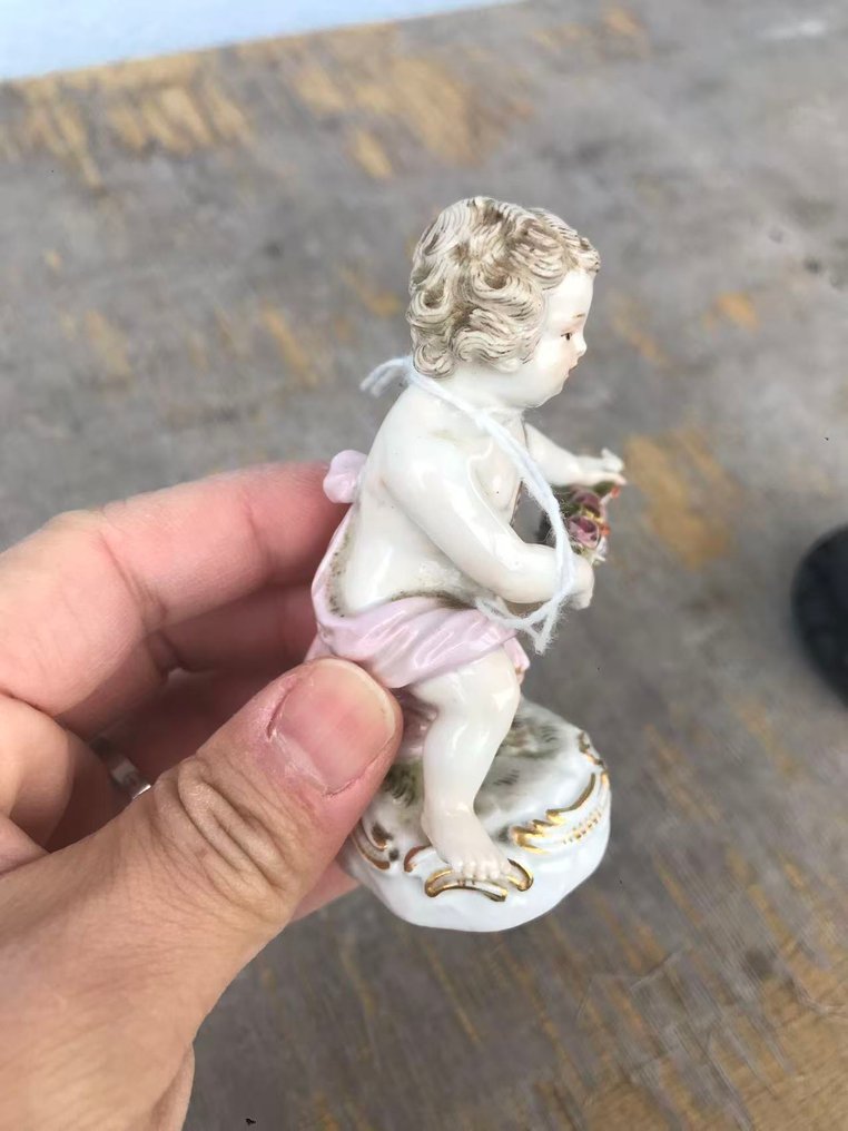 Meissen - 小雕像 - 瓷器, 木 #2.1