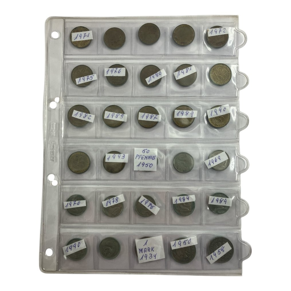 Tyskland. Lote com 80 Moedas diferentes metais e datas Várias datas  (Ingen reservasjonspris) #3.2