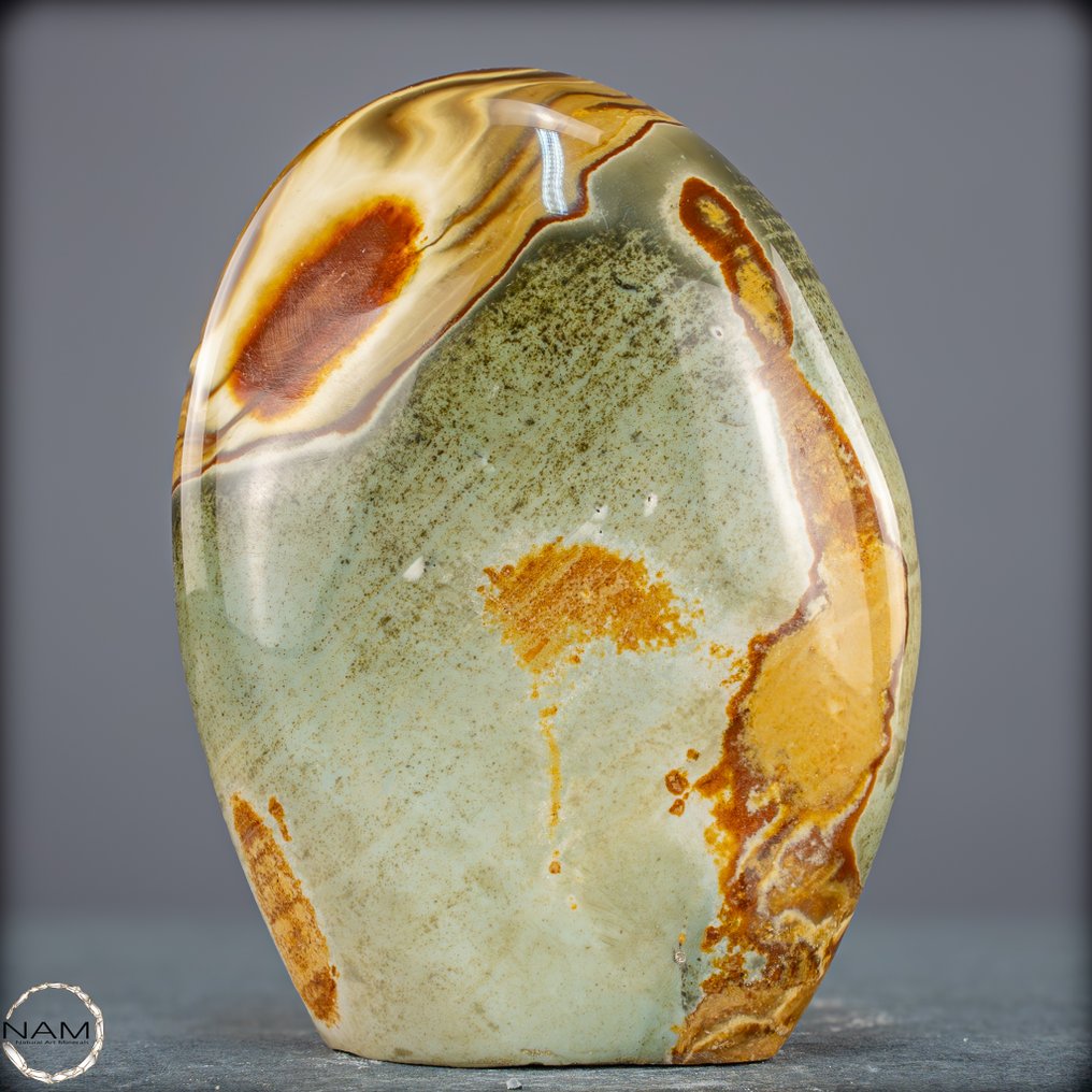 Natural polychrome jasper freeform from Madagascar The colors of the earth in harmony- 1241.79 g #4.3