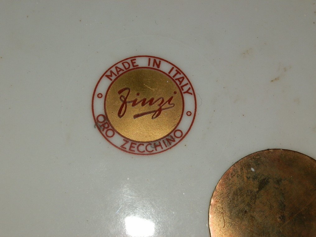 Finzi Anni 60 - Statue, Piatto con figura feminile - 24 cm - Ceramic #4.3