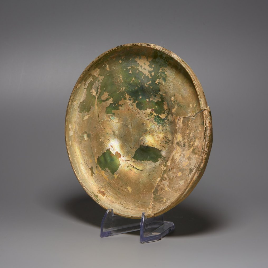 古罗马 玻璃 容器。公元1至3世纪,直径13厘米。 #1.0