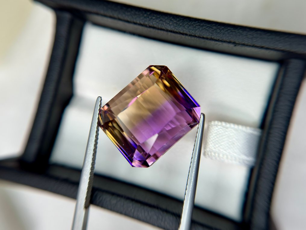 Zonder Minimumprijs - 1 pcs Paars, Geel Ametrien - 31.16 ct - nternational Colored Gemstone Association (ICA GemLab) - Onberispelijk verbazingwekkende ametrien #3.2