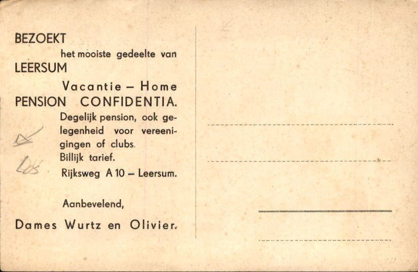 Netherlands - Leersum - Postcard (113) - 1900-1960 #1.0