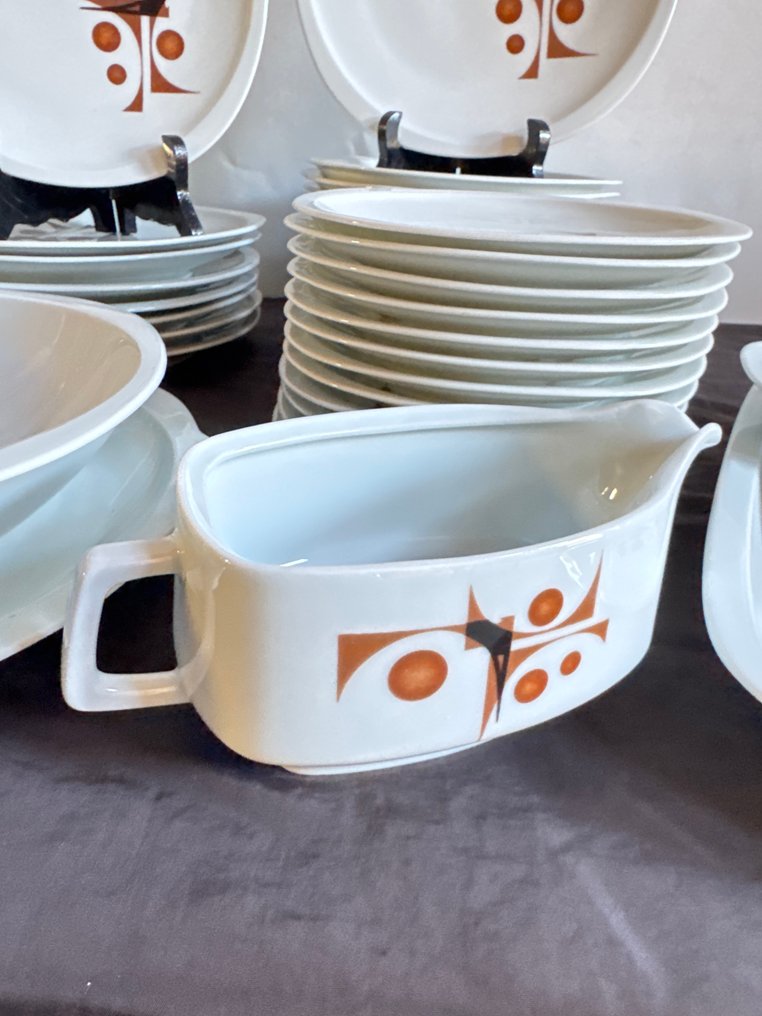 Exclusivité Porcelaine de SOLOGNE - Σετ δείπνου για 12 άτομα (56) - Πορσελάνη - Αποκλειστική πορσελάνη #1.0
