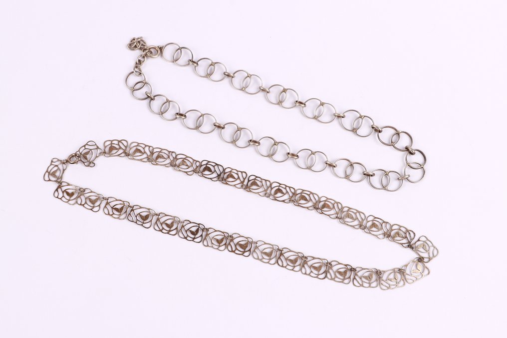 沒有保留價 - 頸鏈 銀 - 复古的优雅 #4.3