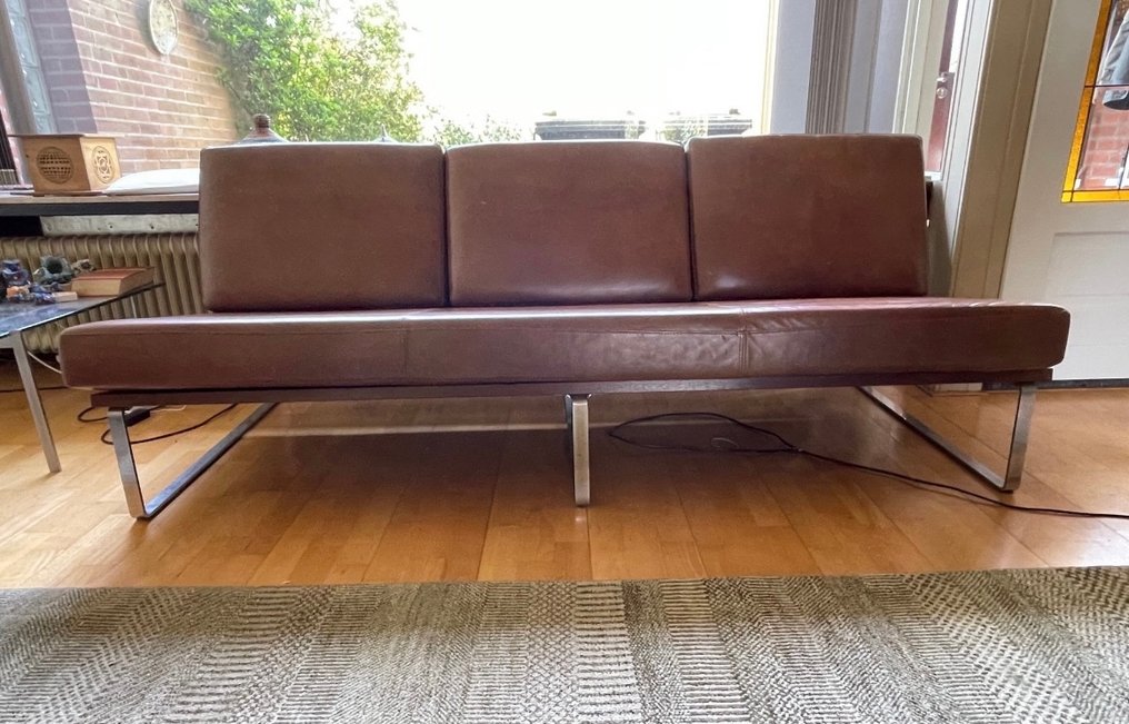 Artifort - Kho Liang Ie - 板凳 - 金属, 硬木, 皮革 #1.0