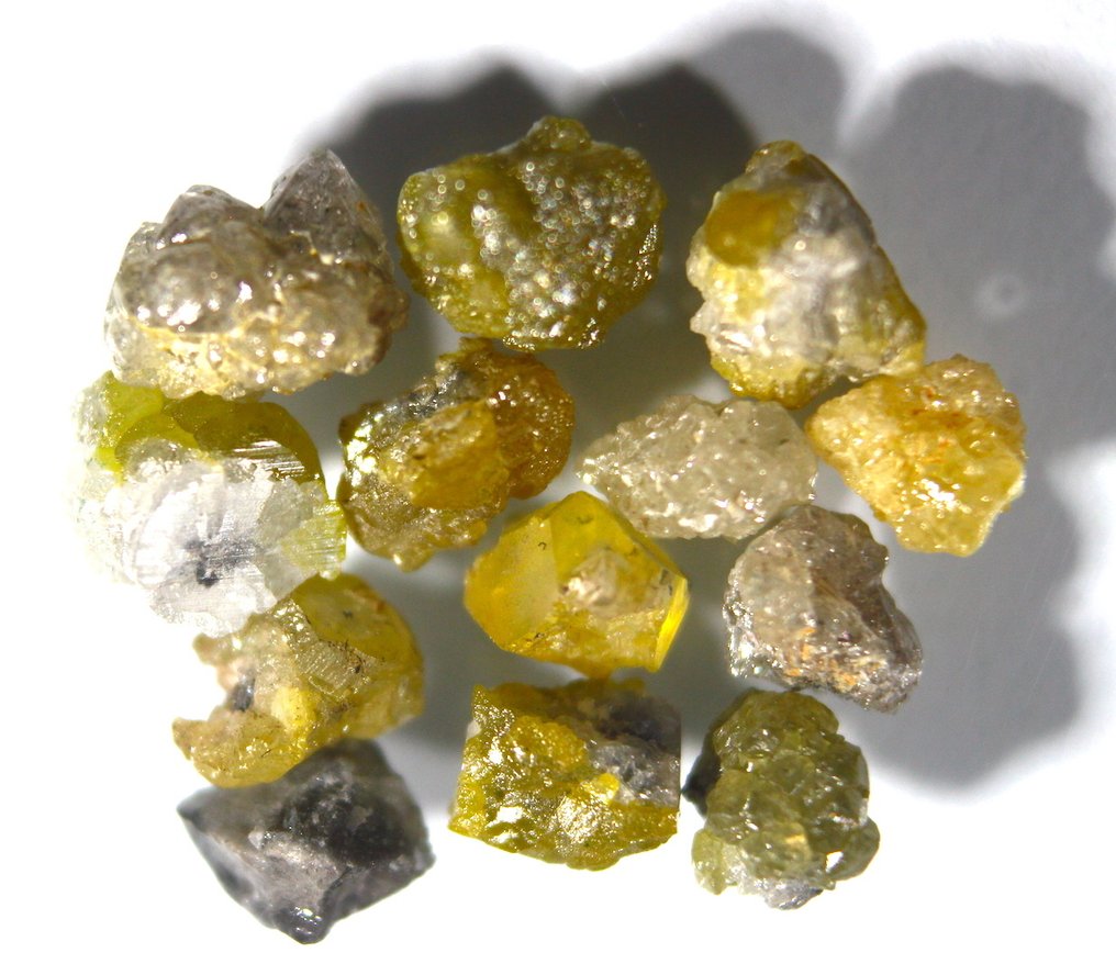 Ct. 5.10 Utmerket samling av naturlige diamanter - Non Trattati- 1.02 g #2.1