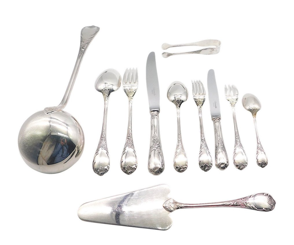 Christofle - Cutlery set for 12 (99) - Marly - Silverplated #3.2