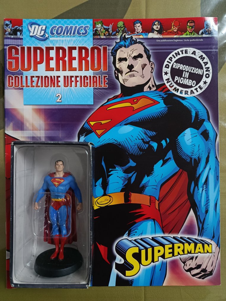 DC Comics - Bob Kane Bill Finger Jerry Siegel Joe Shuster Jerry Robinson John Broome Robert Kanigher Carmine - Statuetta - Supereroi Collezione Ufficiale  (9) - Piombo, Plastica #1.0